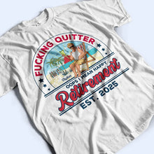 Load image into Gallery viewer, The Legend Has Retired - Personalized T-Shirt for Fun-Loving Retirees T-shirt PopCulturePrints