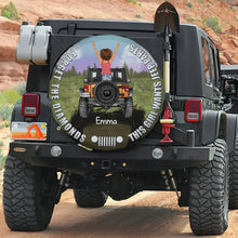 Load image into Gallery viewer, Personalized Girl Jeep Phone Case - Customizable Name & Design Tire Covers PopCulturePrints