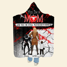 Load image into Gallery viewer, Personalized Wearable Blanket for Moms - Anime Inspired Design Blanket PopCulturePrints