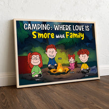 Load image into Gallery viewer, Personalized Family Canvas Print - Camping S'more With Family Poster & Canvas PopCulturePrints