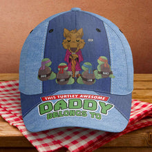Load image into Gallery viewer, Personalized 'Turtley Awesome Daddy' Cap Caps PopCulturePrints