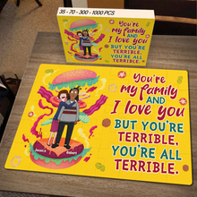 Load image into Gallery viewer, Personalized Burger Lover Jigsaw Puzzle for Couples Jigsaw Puzzles PopCulturePrints