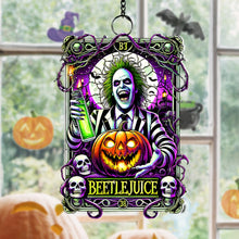 Load image into Gallery viewer, Beetlejuice Halloween Suncatcher Ornament - Unique Gift for Horror Fans Suncatcher PopCulturePrints