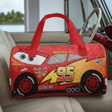 Load image into Gallery viewer, Rev Up the Fun - Racing Crew Quilted Duffle Bag - Personalized Gift for Car Enthusiasts
