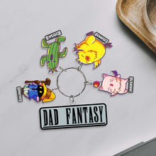 Load image into Gallery viewer, Custom Fantasy Dad Keychain - Personalized Gift for Father's Day Keychains PopCulturePrints