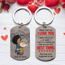 Load image into Gallery viewer, Personalized Couple Keychain - Love Reminder Gift Keychains PopCulturePrints
