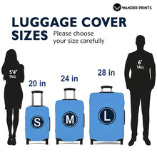 Load image into Gallery viewer, Travel Partners For Life - Personalized Clear Luggage Cover - Custom Gift for Couples Luggage Cover PopCulturePrints
