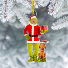Load image into Gallery viewer, Custom Holiday Grinch Photo Christmas Ornament Ornament PopCulturePrints