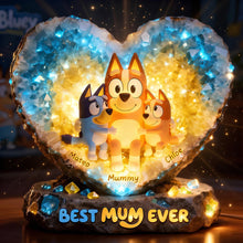 Load image into Gallery viewer, “Best Mum Ever” - Glowing Hug Motherhood Light Box - Personalized Gift for Mom, Grandma and Loved Ones Light Box PopCulturePrints