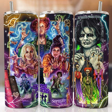 Load image into Gallery viewer, Spooky Horror Movie Fans Tumbler - Personalized Halloween Gift Tumbler Cup PopCulturePrints