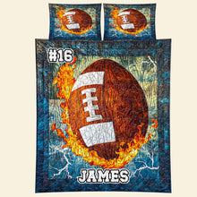 Load image into Gallery viewer, Personalized Baseball Lover's Quilt Bedding Set Blanket PopCulturePrints