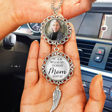 Load image into Gallery viewer, “Walk With Me Today, Dad” - Personalized Photo Pendant Charm for Graduation & Memorial Pendant Charm PopCulturePrints