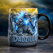 Load image into Gallery viewer, "Unleash the Monster in Dad!" - Arc Giant Creature Dad Magic Mug - Personalized Gift for Fathers, Grandpas, and All Dads Coffee Mug PopCulturePrints