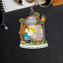 Load image into Gallery viewer, Personalized Keychain Gift for Wife - Heartfelt Love Custom Keyring Keychains PopCulturePrints