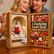 Load image into Gallery viewer, "I Fucking Love You" - Sassy Couple Acrylic Plaque - Personalized Gifts for Couples Shaped Plaques PopCulturePrints
