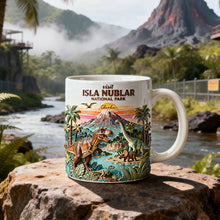Load image into Gallery viewer, “Roar of the Past” - Prehistoric World National Park Coffee Mug - Personalized Gift for Dino Lovers Coffee Mug PopCulturePrints