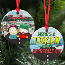 Load image into Gallery viewer, Custom Couple Christmas Ornament - Personalized Token of Appreciation | Valentine's Day Gifts Ornament PopCulturePrints