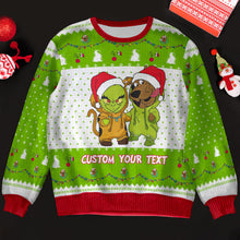 Load image into Gallery viewer, Customizable Christmas Sweater for Movie Fans Ugly Christmas Sweater PopCulturePrints