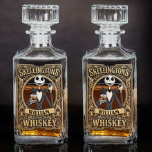 Load image into Gallery viewer, “Cheers to the Extraordinary!” - Creepy Cool Whiskey Decanter Set - Personalized Gifts For Him Whiskey Bottle PopCulturePrints
