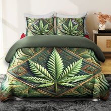 Load image into Gallery viewer, Personalized Quilt Bedding Set for Cannabis Enthusiasts Blanket PopCulturePrints