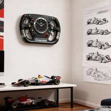 Load image into Gallery viewer, Rev Up Your Space: Steering Wheel Acrylic Wall Clock - Personalized Gift for Speed Enthusiasts Hanging Wall Clock PopCulturePrints