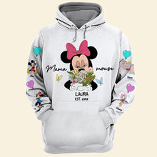 Load image into Gallery viewer, ‘A Mother’s Love Blooms Forever’ - Personalized Mama Mouse Shirt - Gift for Mom and Grandma AOP Products PopCulturePrints