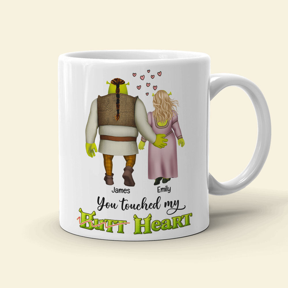Personalized Shrek-Inspired Couple Mug | Unique Couple Gift | Valentine's Day Gifts Coffee Mug PopCulturePrints