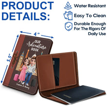 Load image into Gallery viewer, Our Adventure Awaits: Personalized 3D Effect Passport Cover - Perfect Gift for Travel Lovers Passport Holder PopCulturePrints