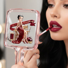 Load image into Gallery viewer, Just a Girl Who Loves Sewing - Personalized Sewing Handle Mirror Mirror PopCulturePrints