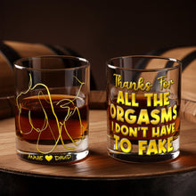 Load image into Gallery viewer, Cheers to Love! Custom Playful Couple Round Glass Glass PopCulturePrints