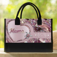 Load image into Gallery viewer, "Cherish Every Moment, You are Loved - Personalized Canvas Tote Bag" - Custom Gift for Grandma and Moms Canvas Tote Bag PopCulturePrints