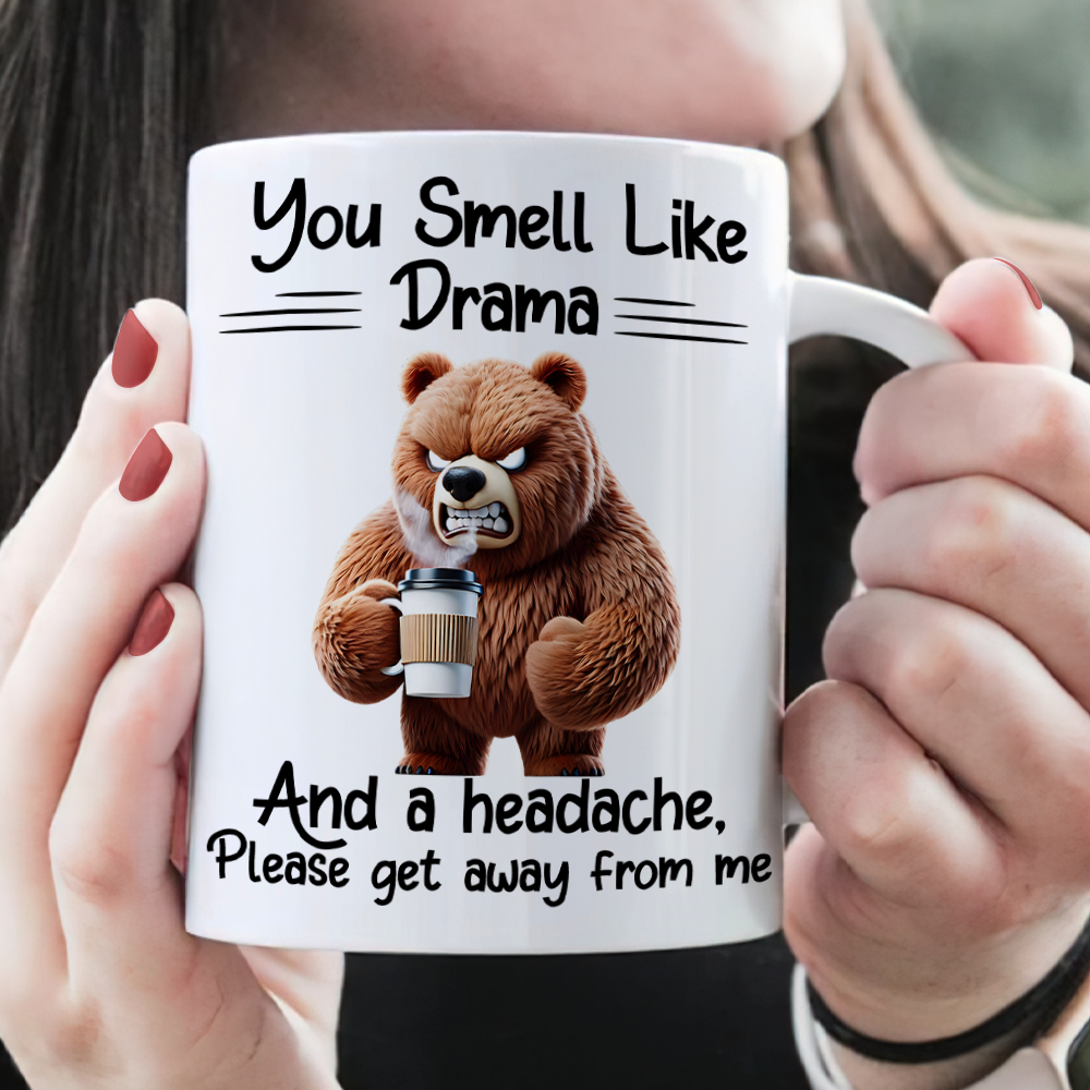 Funny Animal Coffee Mug - You Smell Like Drama Coffee Mug PopCulturePrints