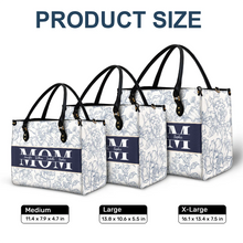 Load image into Gallery viewer, “Celebrate Her Love” - Personalized Leather Bag - Gift for Mom and Grandma Leather Bag PopCulturePrints