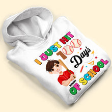 Load image into Gallery viewer, Personalized Baseball Kid Shirt - 100 Days of School Shirts PopCulturePrints