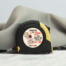 Load image into Gallery viewer, Personalized Romantic Tape Measure for Boyfriend - Every Inch of Love Gift Tape Measures PopCulturePrints
