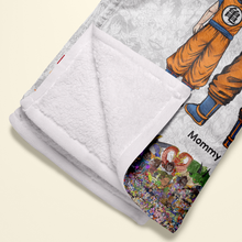 Load image into Gallery viewer, Best Super Mom Ever Blanket - Personalized Gift for Mom, Grandma & More! Blanket PopCulturePrints