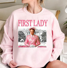 Load image into Gallery viewer, Funny Christmas Sweatshirt - First Lady Parody Design Shirts PopCulturePrints