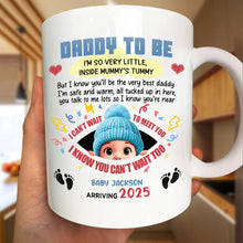Load image into Gallery viewer, Daddy To Be - Personalized Mug with Heartwarming Message Mug PopCulturePrints
