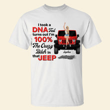 Load image into Gallery viewer, Personalized Funny DNA Test Jeep T-Shirt for Women Shirts PopCulturePrints