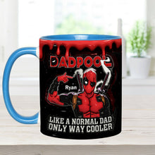 Load image into Gallery viewer, Dadpool Personalized Mug - Custom Psychopath Accent Mug Accent Mug PopCulturePrints