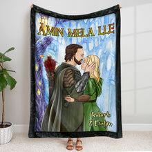 Load image into Gallery viewer, Personalized Couple's Blanket - Amin Mela Lle Blanket PopCulturePrints