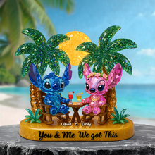 Load image into Gallery viewer, You & Me We Got This - Personalized Beach Couple Acrylic Plaque Shaped Plaques PopCulturePrints