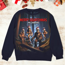 Load image into Gallery viewer, Personalized Merry Squatchmas Family Shirt AOP Products PopCulturePrints