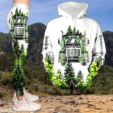 Load image into Gallery viewer, Customizable Trucker's Wife Hoodie & Leggings Set AOP Products PopCulturePrints