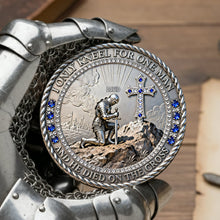 Load image into Gallery viewer, I Only Kneel for One Man - Knight Templar Coin - Personalized Christian Gift