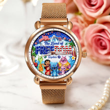 Load image into Gallery viewer, Time to Celebrate Freedom - Personalized Quartz Watch for Anniversaries, Birthdays, and Special Occasions Quartz Watch PopCulturePrints