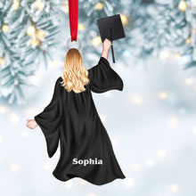 Load image into Gallery viewer, Personalized Graduation Christmas Ornament for Celebrating Graduates Ornament PopCulturePrints