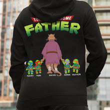 Load image into Gallery viewer, Turtley Awesome Father Personalized T-Shirt 2D Shirts PopCulturePrints