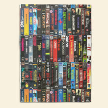 Load image into Gallery viewer, Horror Movie VHS Blanket - Perfect Gift for Horror Fans Blanket PopCulturePrints