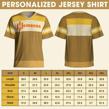 Load image into Gallery viewer, Personalized American Football Couple Jersey Shirt - House Divided But Our Love United | Valentine's Day Gifts AOP Products PopCulturePrints